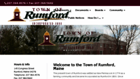 What Rumfordmaine.net website looked like in 2018 (5 years ago)