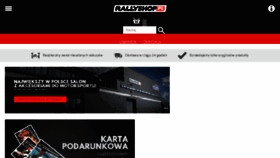 What Rallyshop.pl website looked like in 2018 (6 years ago)