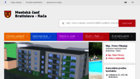 What Raca.sk website looked like in 2018 (5 years ago)