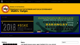 What Region6.dilg.gov.ph website looked like in 2018 (5 years ago)