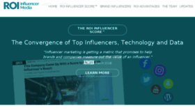 What Roiinfluencer.com website looked like in 2018 (5 years ago)