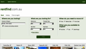 What Rentfind.com.au website looked like in 2018 (5 years ago)