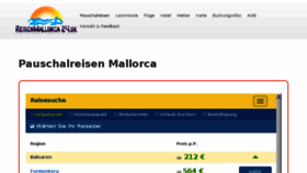 What Reisenmallorca24.de website looked like in 2018 (5 years ago)