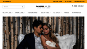 What Romanandjules.com website looked like in 2018 (5 years ago)