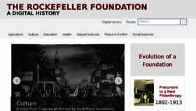 What Rockefeller100.org website looked like in 2018 (6 years ago)