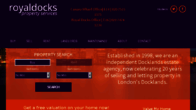 What Royaldocks.com website looked like in 2018 (5 years ago)