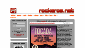 What Rockeros.net website looked like in 2018 (5 years ago)