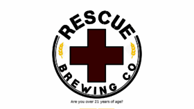 What Rescuebrewingco.com website looked like in 2018 (6 years ago)
