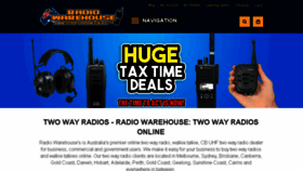 What Radiowarehouse.com.au website looked like in 2018 (5 years ago)