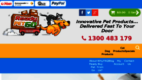 What Readypetgo.com.au website looked like in 2018 (5 years ago)