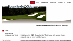 What Rosevillegolf.com.au website looked like in 2018 (5 years ago)
