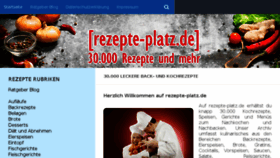What Rezepte-platz.de website looked like in 2018 (5 years ago)