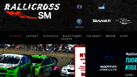 What Rallicross.fi website looked like in 2018 (5 years ago)