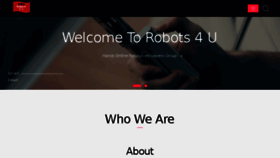 What Robots-4-u.com website looked like in 2018 (5 years ago)