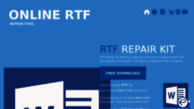 What Rtf.repair website looked like in 2018 (5 years ago)