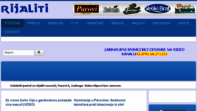 What Rijaliti.eu website looked like in 2018 (5 years ago)