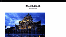 What Rhoenblick.ch website looked like in 2018 (5 years ago)