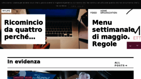 What Ricominciodaquattro.com website looked like in 2018 (6 years ago)