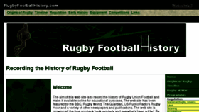What Rugbyfootballhistory.com website looked like in 2018 (5 years ago)