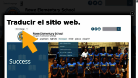What Roweelementaryschool.org website looked like in 2018 (5 years ago)