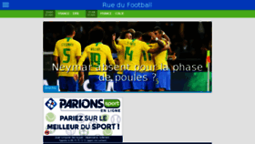 What Ruedufootball.com website looked like in 2018 (5 years ago)