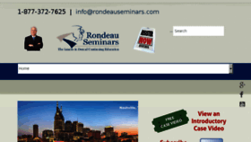 What Rondeauseminars.com website looked like in 2018 (5 years ago)