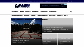 What Radioamerica.hn website looked like in 2018 (7 years ago)