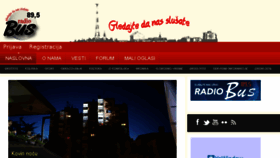 What Radiobus.rs website looked like in 2018 (5 years ago)