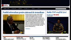 What Radiotop.ro website looked like in 2018 (5 years ago)