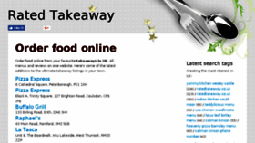 What Ratedtakeaway.co.uk website looked like in 2018 (5 years ago)