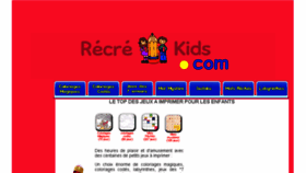 What Recrekids.com website looked like in 2018 (5 years ago)