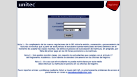 What Registro.unitec.edu website looked like in 2018 (5 years ago)