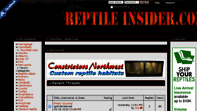 What Reptileinsider.com website looked like in 2018 (5 years ago)