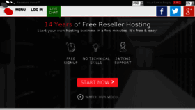 What Resellerpanel.com website looked like in 2018 (5 years ago)