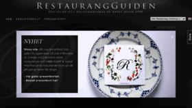 What Restaurangguiden.com website looked like in 2018 (5 years ago)