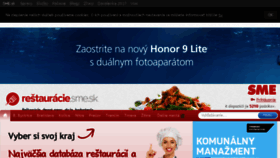 What Restauracie.sk website looked like in 2018 (5 years ago)