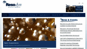 What Resodynmixers.com website looked like in 2018 (7 years ago)