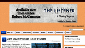 What Robertmccammon.com website looked like in 2018 (5 years ago)