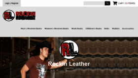 What Rockinleather.com website looked like in 2018 (5 years ago)