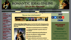 What Romantic-ideas-online.com website looked like in 2018 (5 years ago)