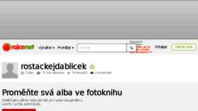 What Rostackejdablicek.rajce.idnes.cz website looked like in 2018 (5 years ago)