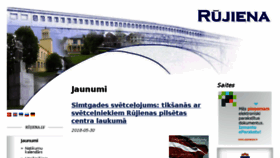 What Rujiena.lv website looked like in 2018 (5 years ago)