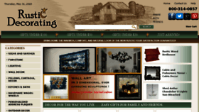 What Rusticdecorating.com website looked like in 2018 (5 years ago)