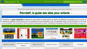 What Recreatif.fr website looked like in 2018 (5 years ago)