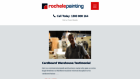 What Rochelepainting.com.au website looked like in 2018 (5 years ago)