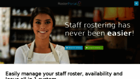 What Rosterportal.com.au website looked like in 2018 (5 years ago)