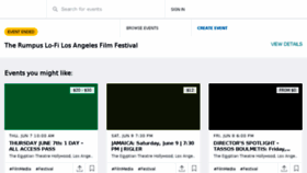 What Rumpusfilmfestival.eventbrite.com website looked like in 2018 (5 years ago)
