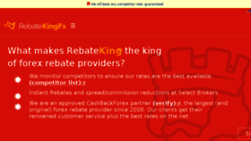 What Rebatekingfx.com website looked like in 2018 (5 years ago)