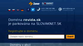 What Revida.sk website looked like in 2018 (5 years ago)