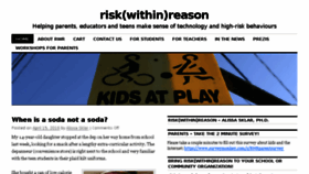 What Risk-within-reason.com website looked like in 2018 (5 years ago)